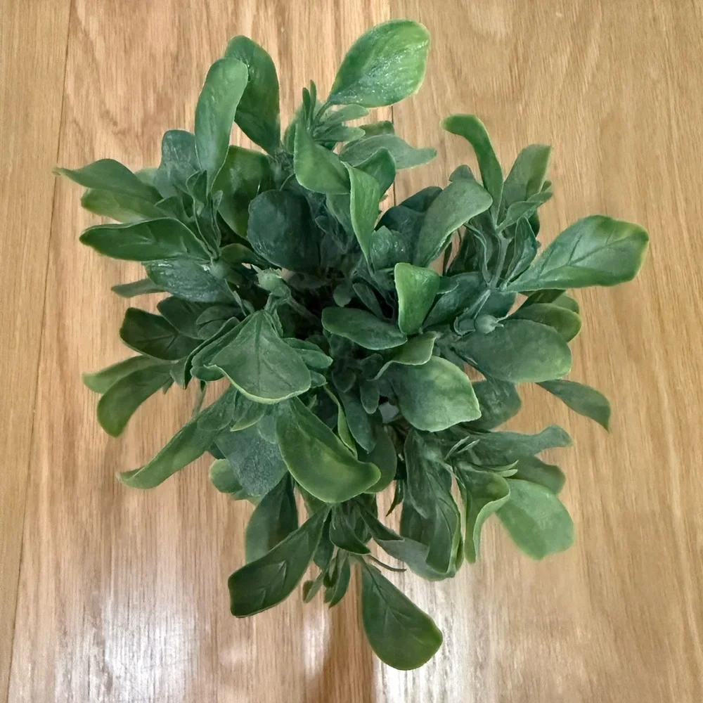 Greenery in White/grey Textured Pot